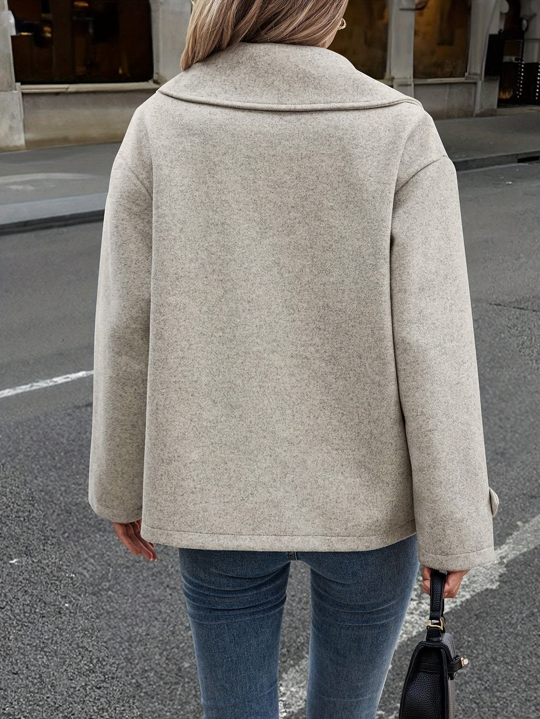 Elise | Stylish Double-Breasted Jacket with Button Details