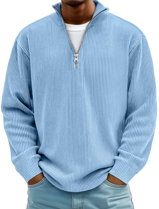 Men's Half-Zip Knit Sweater
