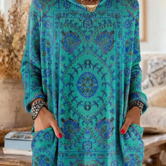 Saoirse Hooded Tunic Bohemian Print