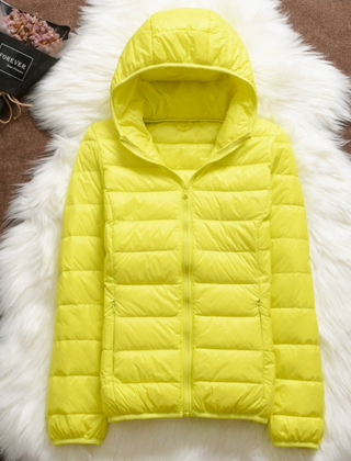 Women's Puffer Jacket, Hooded Quilted Insulated Winter Coat