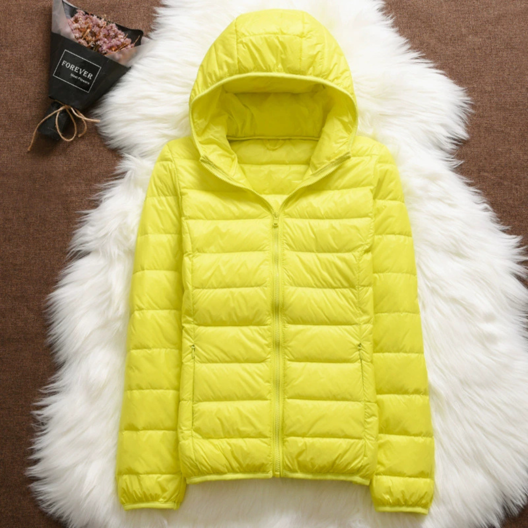 Women's Puffer Jacket, Hooded Quilted Insulated Winter Coat