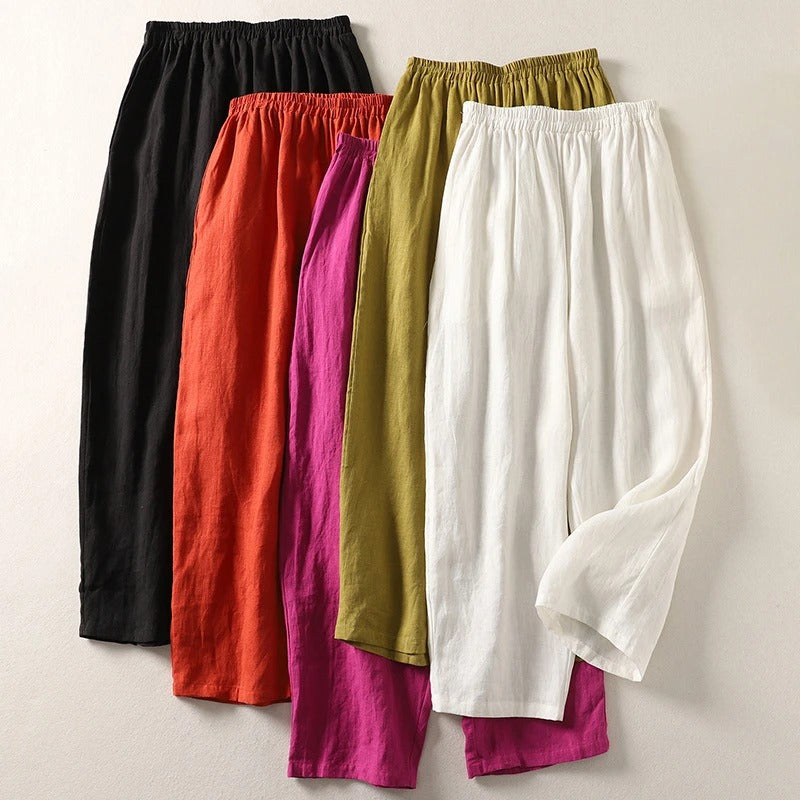 Tessa | Easy Comfort Trousers – Linen Cotton Blend