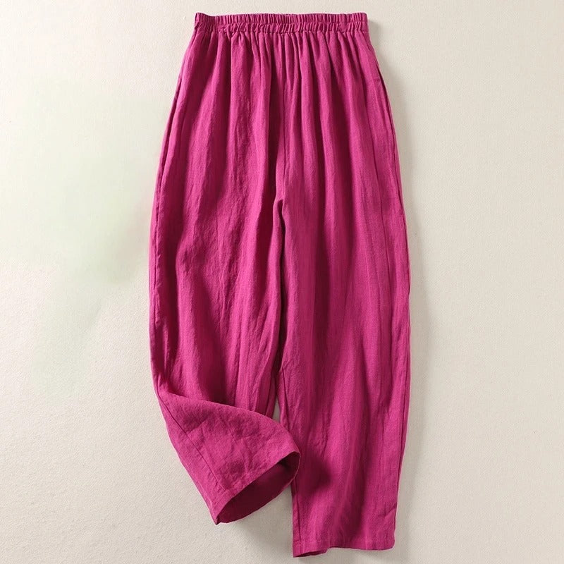 Tessa | Easy Comfort Trousers – Linen Cotton Blend