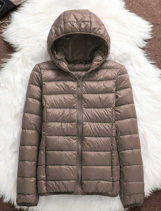 Women's Puffer Jacket, Hooded Quilted Insulated Winter Coat