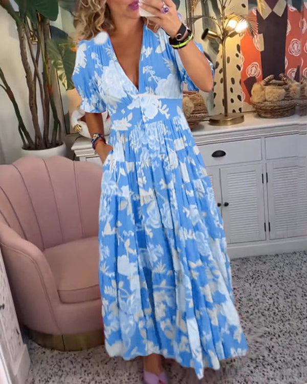 Rosae | Vibrant Floral Maxi Dress – Feel Beautiful, Effortlessly
