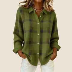 Women's Checkered Knit Sweater