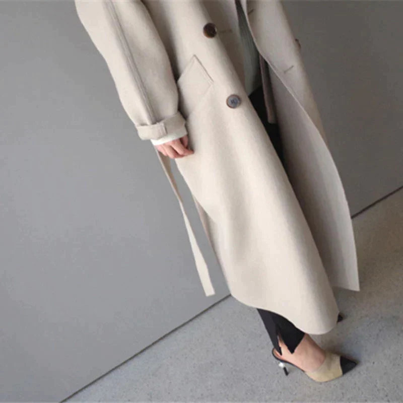 Evelina Longline Wool Coat