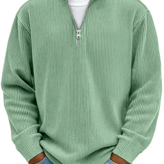 Men's Half-Zip Knit Sweater