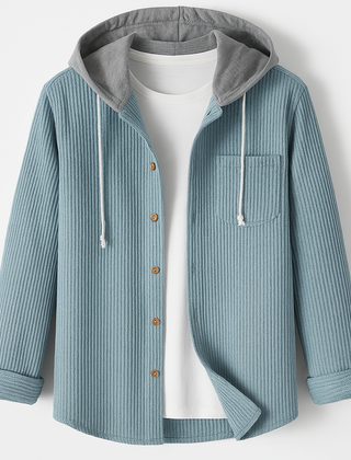 Men's Corduroy Hooded Jacket