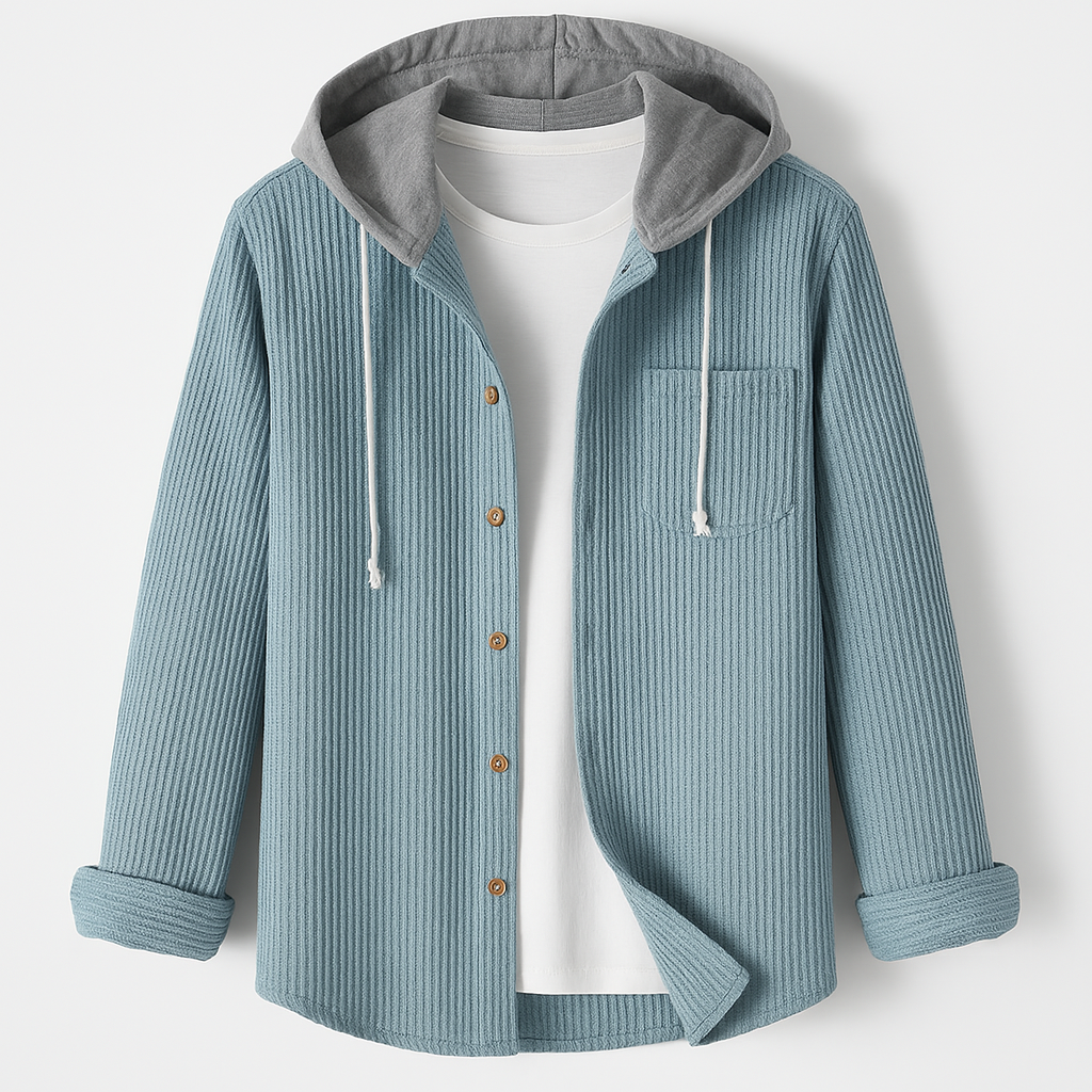 Men's Corduroy Hooded Jacket