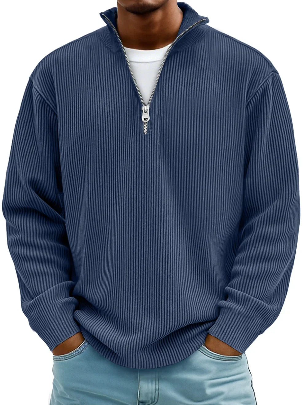 Men's Half-Zip Knit Sweater