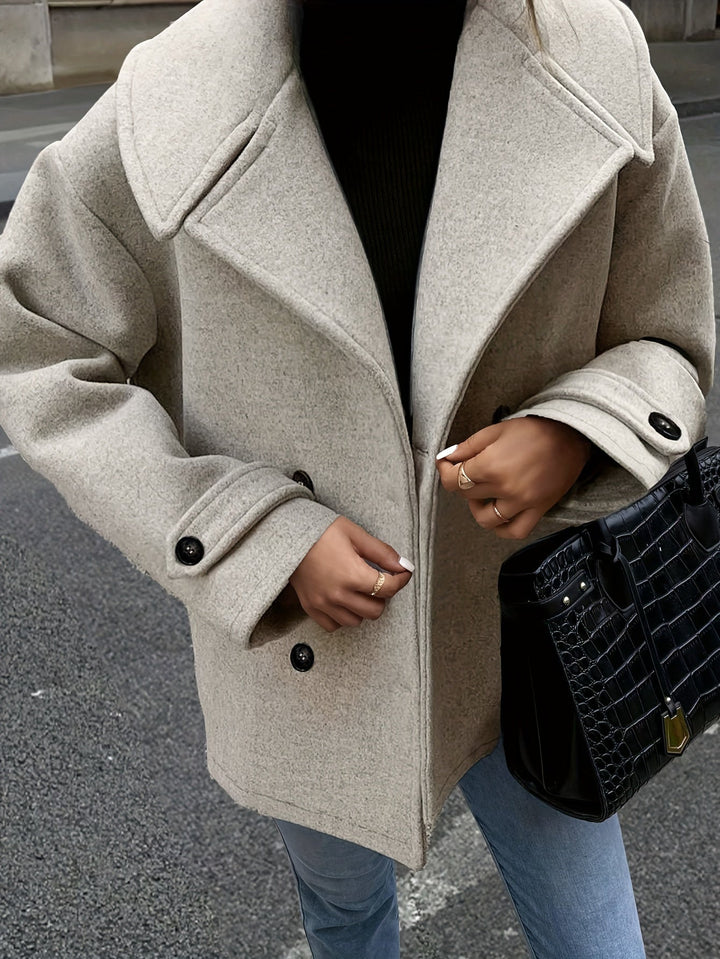 Elise | Stylish Double-Breasted Jacket with Button Details