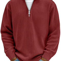 Men's Half-Zip Knit Sweater
