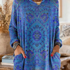 Saoirse Hooded Tunic Bohemian Print