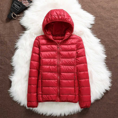 Women's Puffer Jacket, Hooded Quilted Insulated Winter Coat