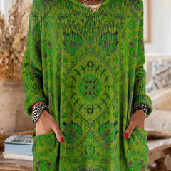 Saoirse Hooded Tunic Bohemian Print