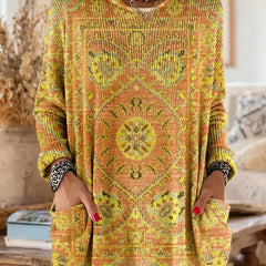 Saoirse Hooded Tunic Bohemian Print
