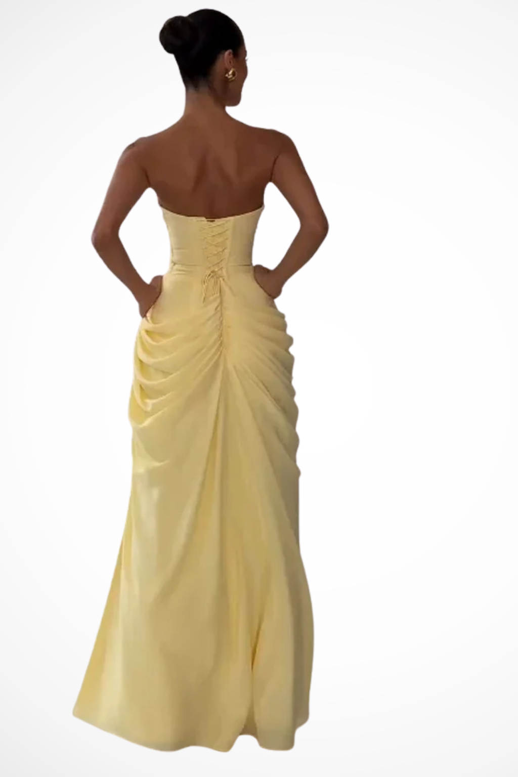Elegant Strapless Maxi Dress for Women