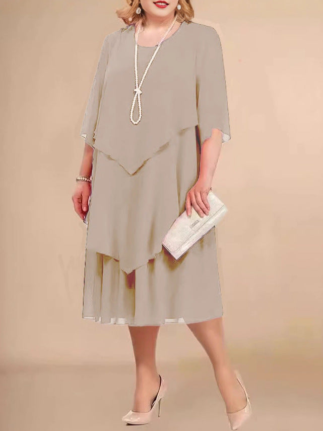 Elegant Flowy Chiffon Maxi Dress for Women