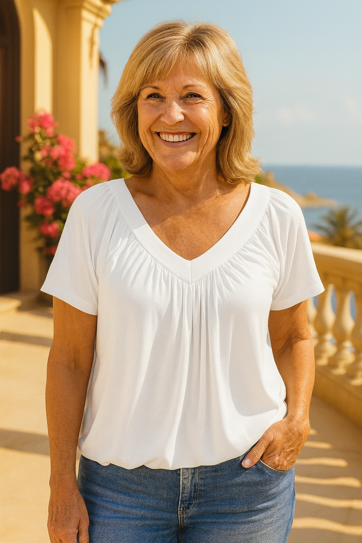 Maris | Luxe Comfort Top – Flattering Ease for Every Day
