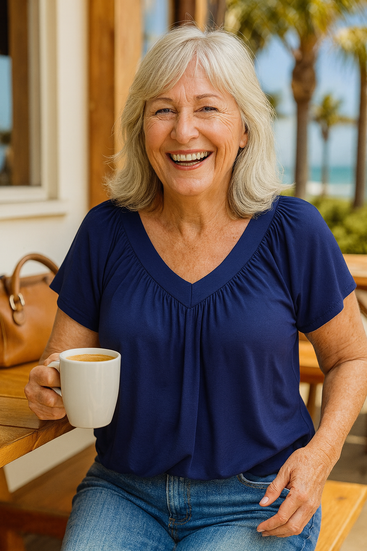 Maris | Luxe Comfort Top – Flattering Ease for Every Day