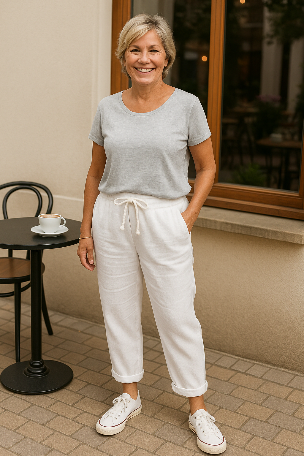Thea | Comfort Linen Trousers - Cool & Comfortable