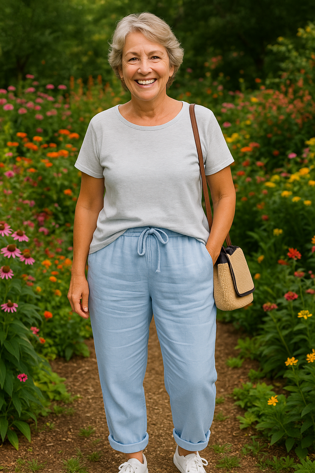 Thea | Comfort Linen Trousers - Cool & Comfortable