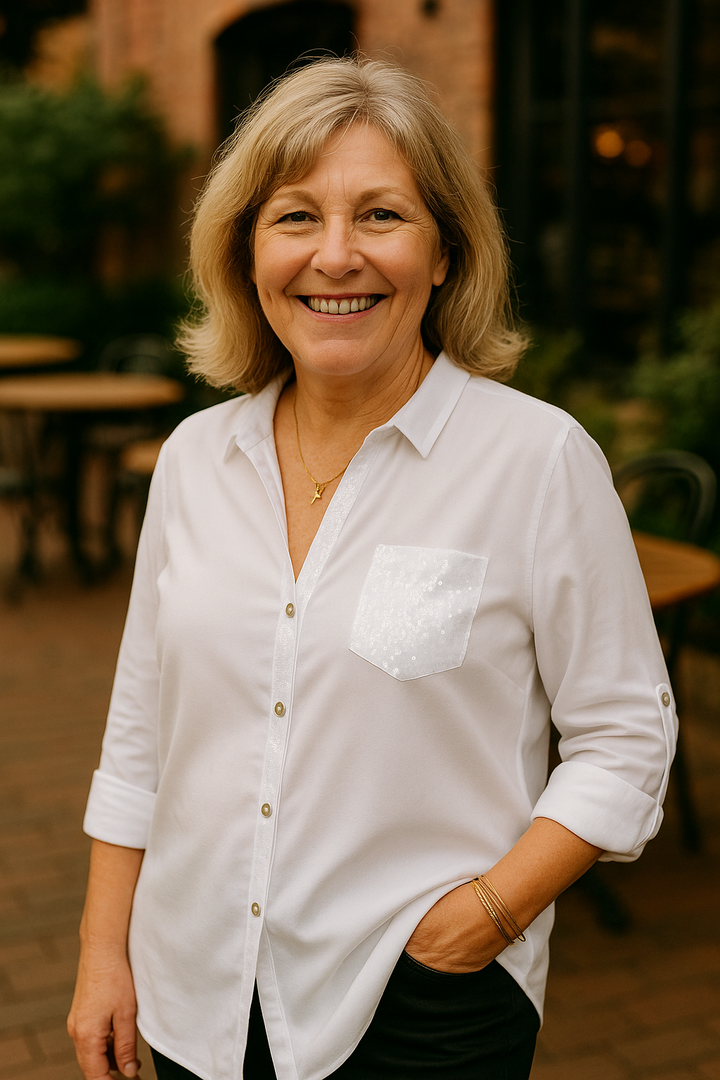 Sofia | Soft Glam Blouse - Comfort. Confidence. Effortless.