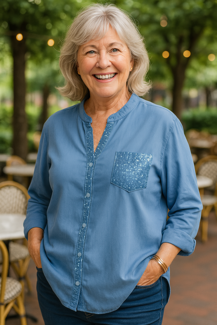 Sofia | Soft Glam Blouse - Comfort. Confidence. Effortless.