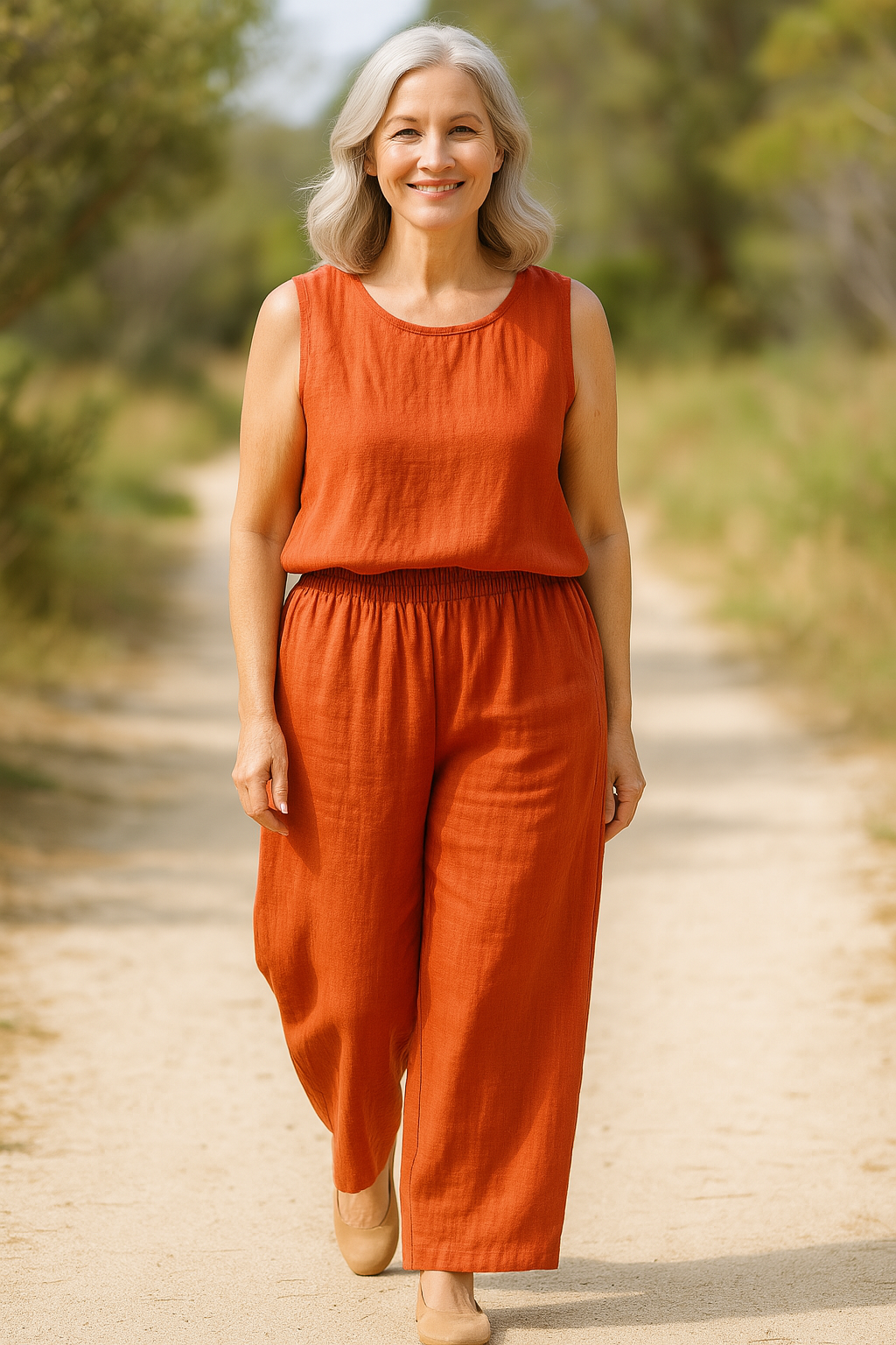 Tessa | Easy Comfort Trousers – Linen Cotton Blend