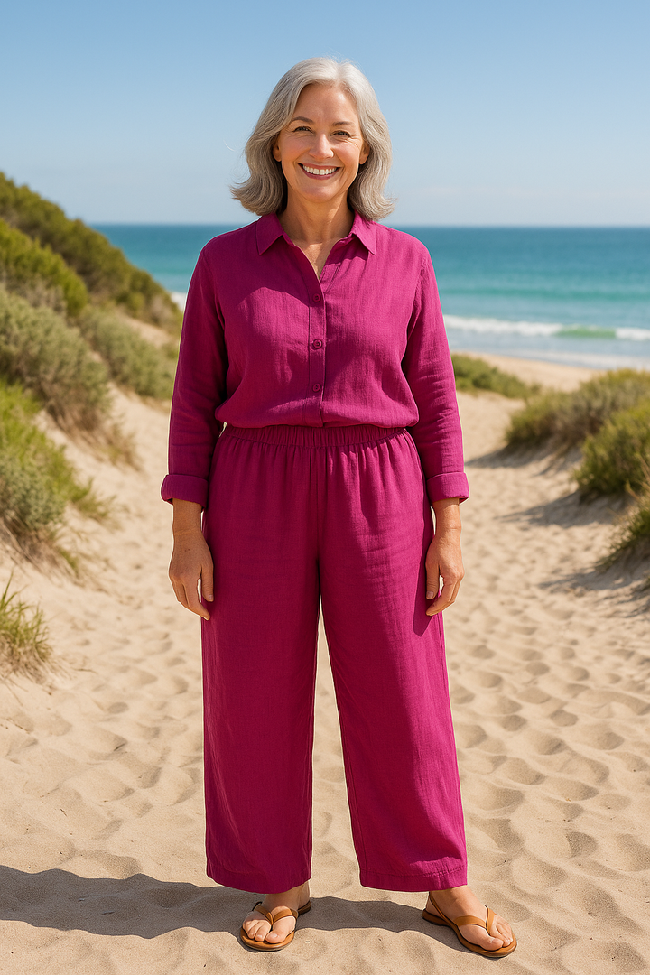 Tessa | Easy Comfort Trousers – Linen Cotton Blend