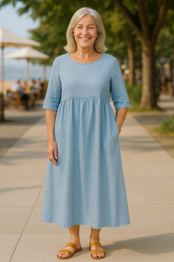 Anora | Flattering Cotton Pocket Dress
