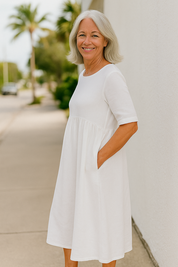 Anora | Flattering Cotton Pocket Dress