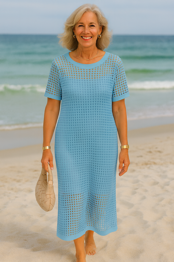 Celestia | Two-Piece Boat Neck Dress