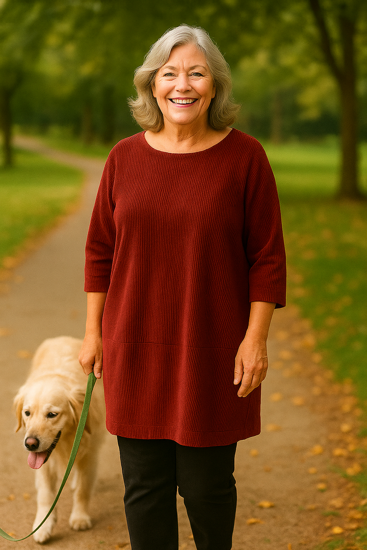 Marley | Soft Cord Tunic – Effortless Comfort, Quiet Elegance