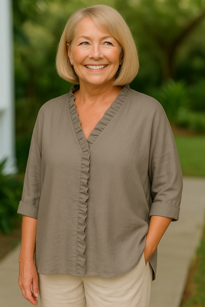 Maribel | Soft Ruffle Blouse - for Real Comfort