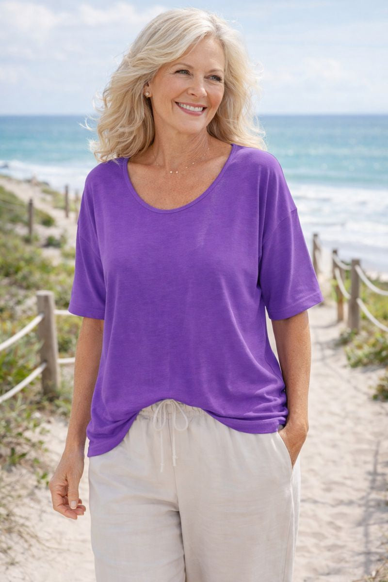 Bria | Soft Cotton Everyday Top – Comfort You Don’t Have to Think About (UK 10–24)