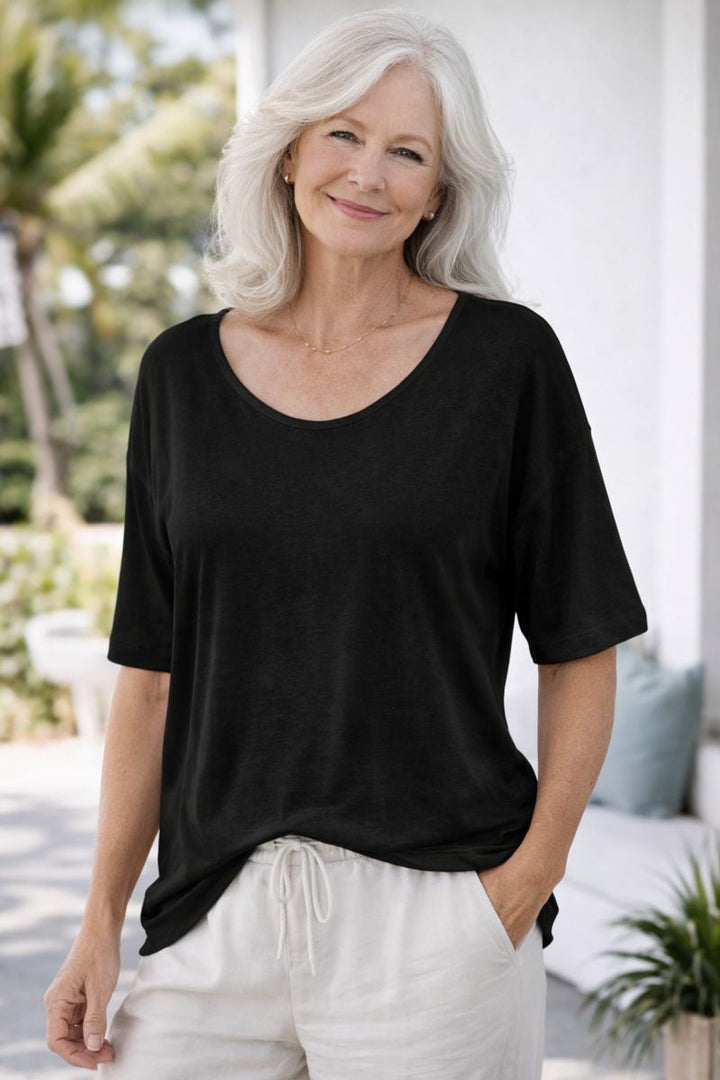 Bria | Soft Cotton Everyday Top – Comfort You Don’t Have to Think About (UK 10–24)