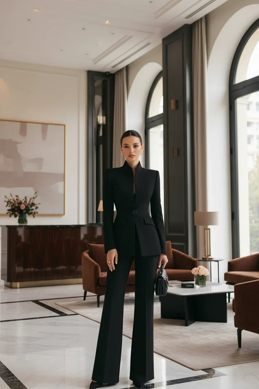Blazer & Palazzo Trouser Set for Women