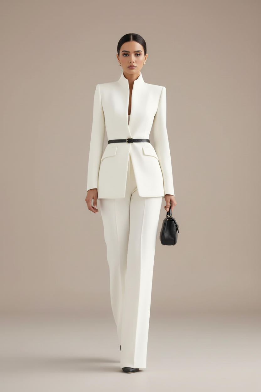 Blazer & Palazzo Trouser Set for Women