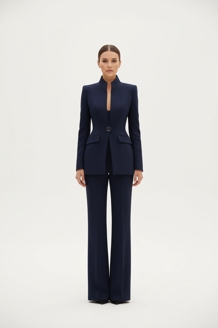 Blazer & Palazzo Trouser Set for Women
