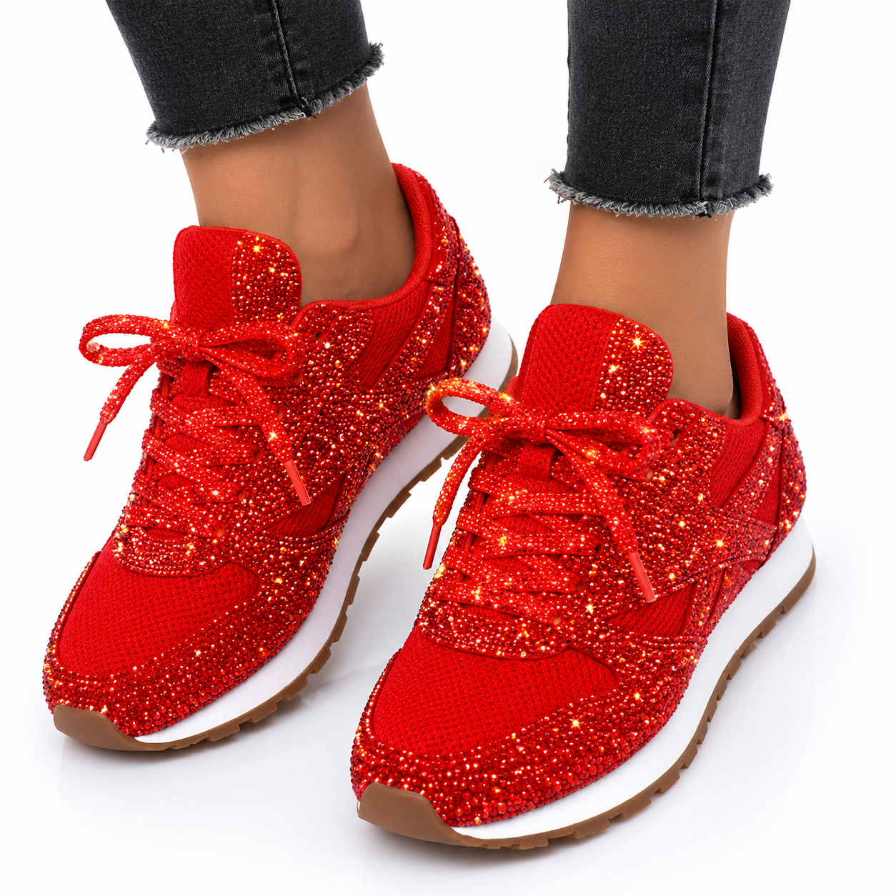 Glitter Sequin Sneakers for Women