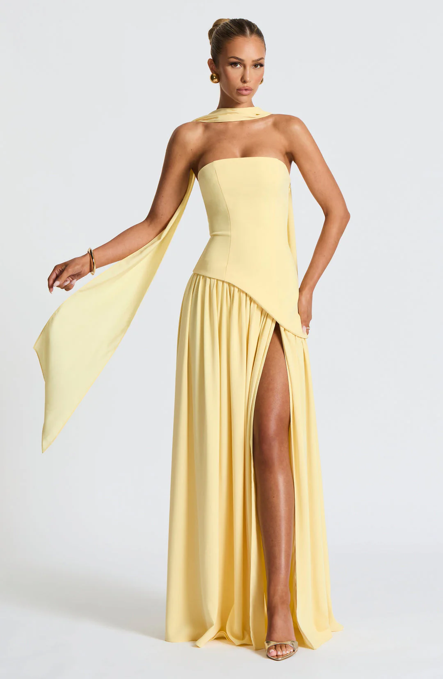 Adelia | Strapless Maxi Dresses, Autumn Wedding Guest Dresses, Formal Dresses for Women, Evening Party Dresses