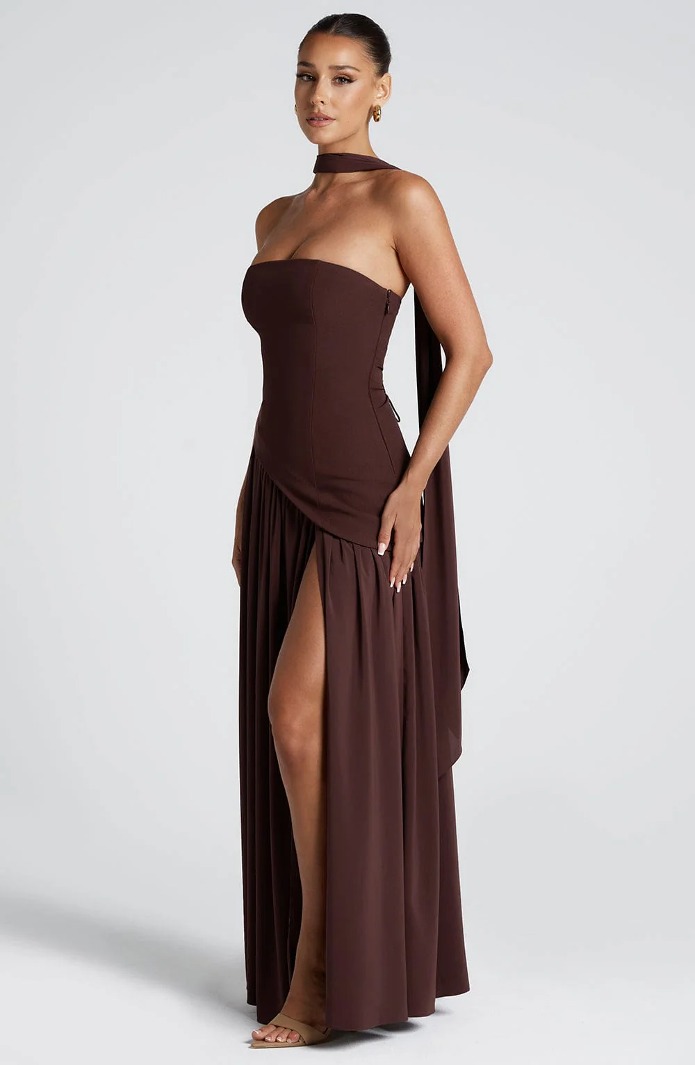 Adelia | Strapless Maxi Dresses, Autumn Wedding Guest Dresses, Formal Dresses for Women, Evening Party Dresses