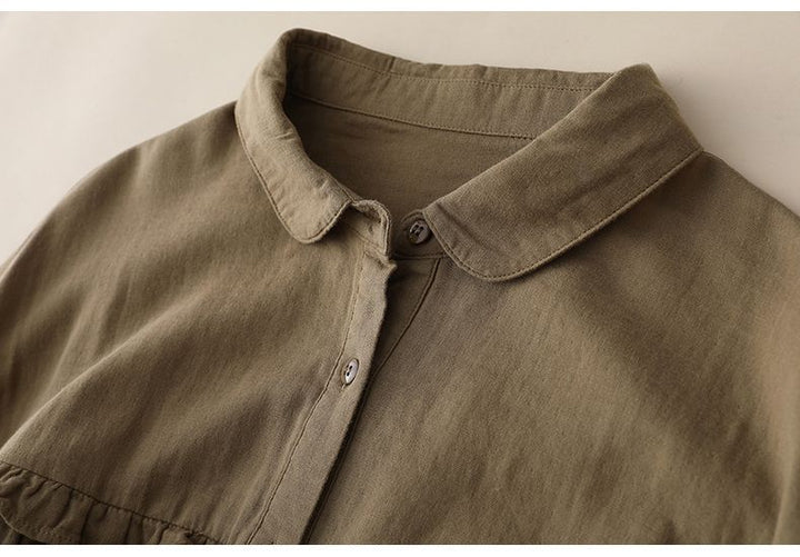 Judith | Effortless Elegance Blouse – Wrinkle-Free with Feminine Ruffle Detail