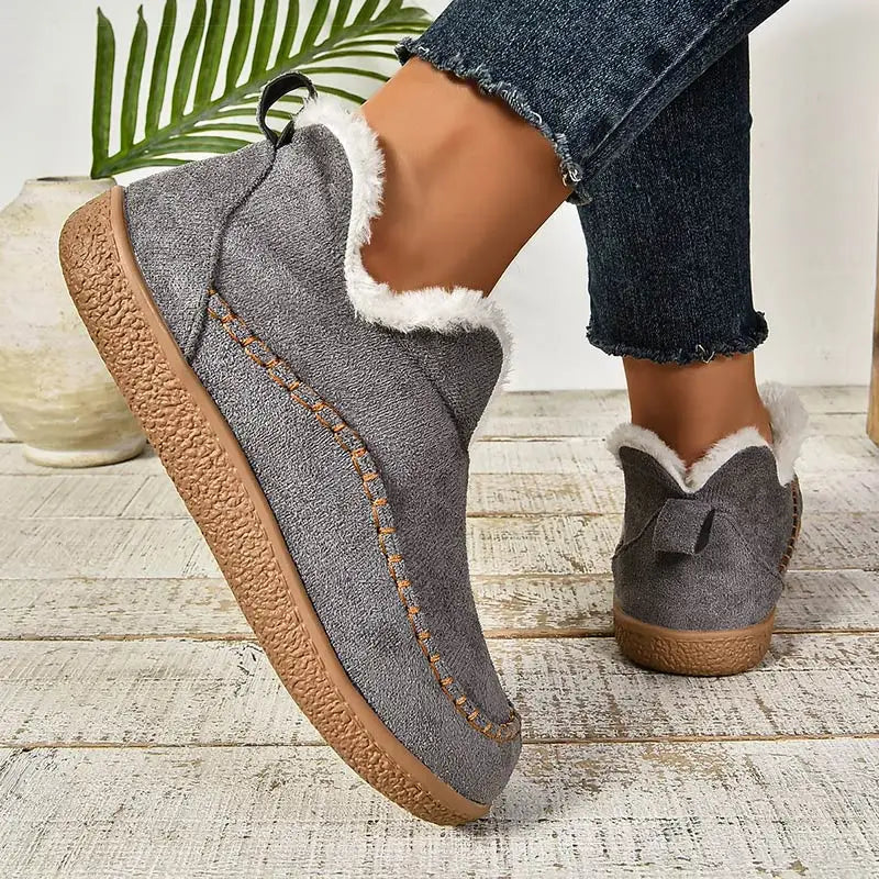 Diana | Cozy Support Ankle Boot – Warmth Without the Bulk