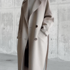 Evelina Longline Wool Coat