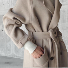 Evelina Longline Wool Coat