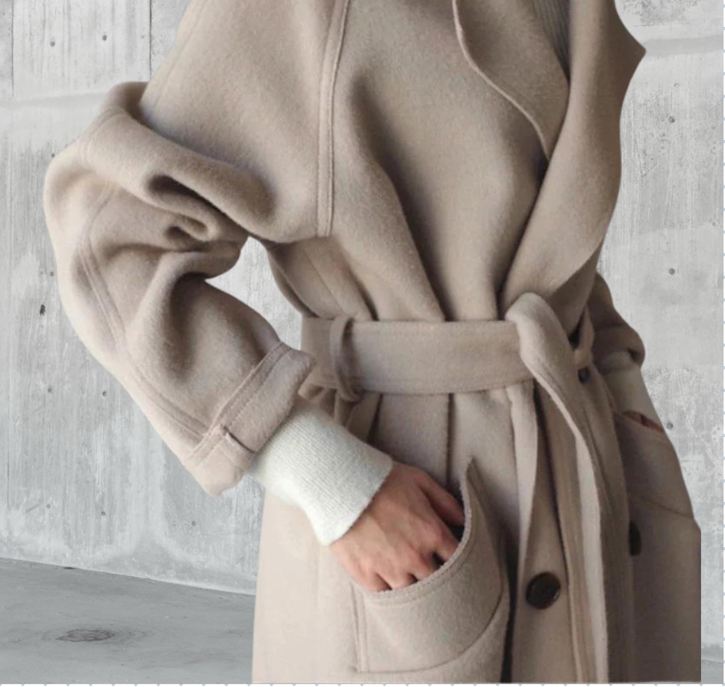 Evelina Longline Wool Coat