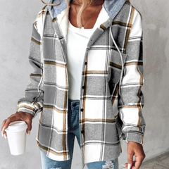 Nadia Hoodie Printed Soft Fleece